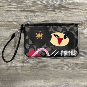 Rare Coach x Poppy Chan Pepper Large Wristlet
